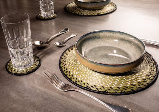 Set de dessous de plats + dessous de verres Rizisano